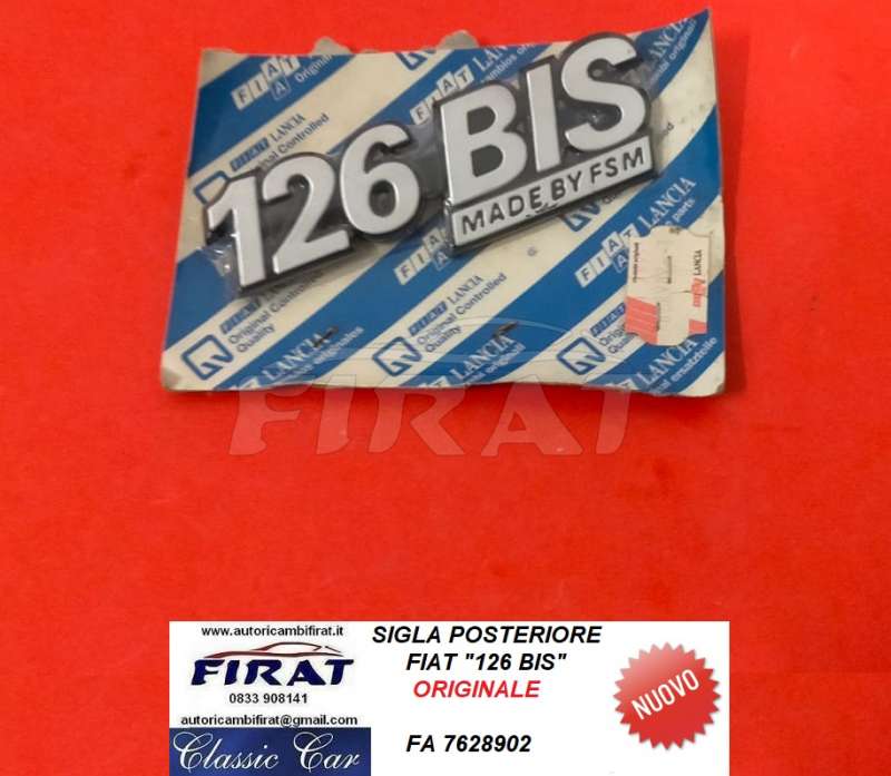 SIGLA FIAT 126 BIS POST. (7628902)